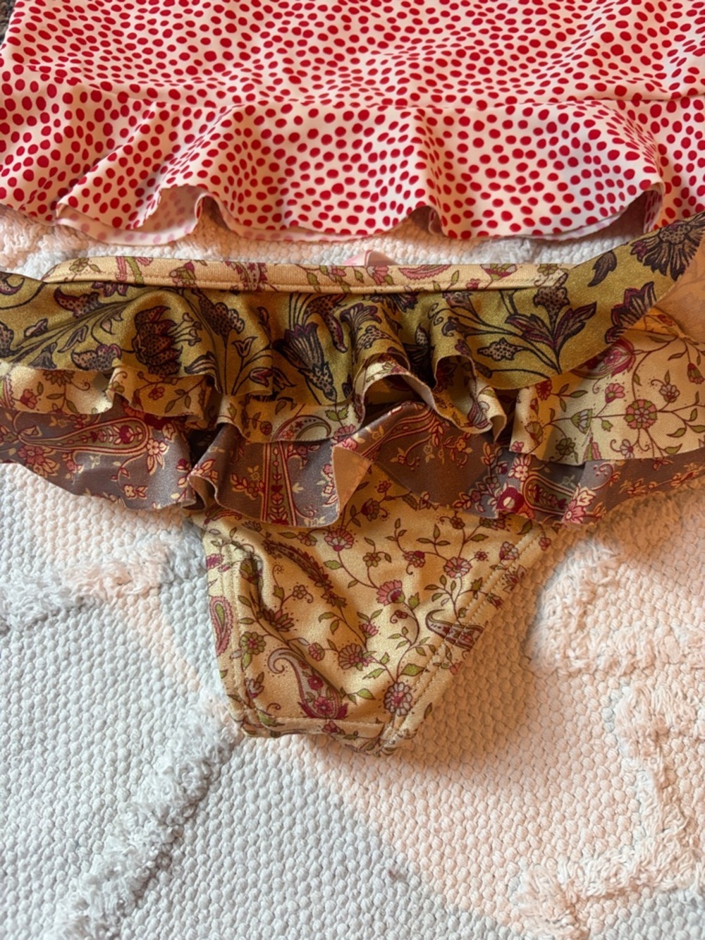 Zimmermann Floral Girls Bathing Suit bottom and rash guard size 4 - Picture 4 of 5